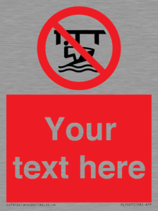 Custom Do not use watercraft in the vicinity of piers